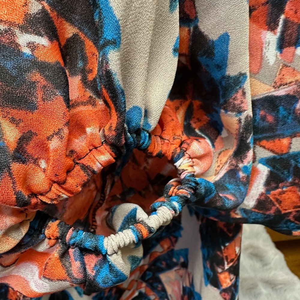 Show Me Your Mumu Jamie Tunic Womens Medium Multicolor Geometric Boho Blouse - Picture 7 of 7